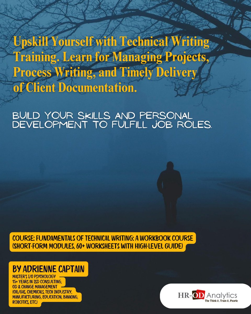HRODAnalytics's tweet photo. #TechnicalWriting is a process that helps bring structure to organizational procedures, policies, and guidelines.  Learn for roles in this field: https://t.co/uWWx55XV3g

#OrgDev #Economics #Technology #EdTech #Learning #Careers https://t.co/eV637aPdVI