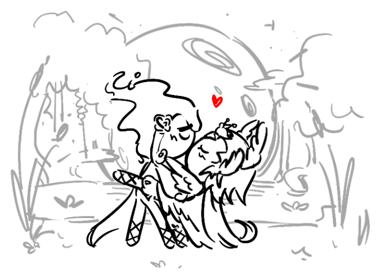 I remembered my swan lake au and decided to redraw it + I drew nr as Odile(the black swan one) i was inspired by this ballet again #cookierun #firewind