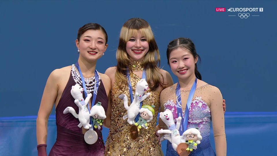 LE REGINE BELLISSIME, QUESTO PODIO È TUTTO ❤️❤️❤️ #Olimpiadiinvernali2026