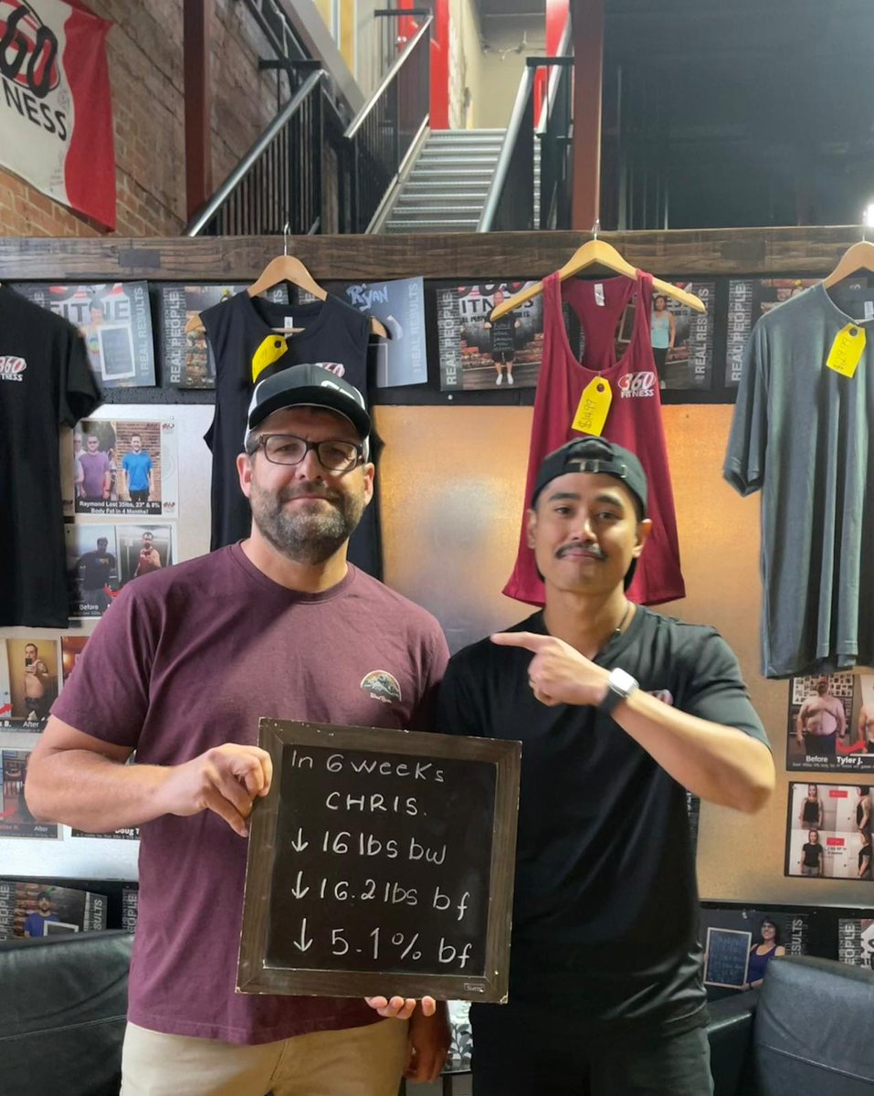 360FitnessSP's tweet image. 🌟 Big shoutout to Chris at #360Fitness! 🎉 He conquered the #6WeekChallenge, turning his health around: ✅ Lost 16 lbs body weight ✅ Cut 16.2 lbs body fat ✅ Reduced body fat by 5.2%
Feeling strong and confident, Chris's journey is truly inspiring! 💪
➡️ 360fitness.ca/6weeks
