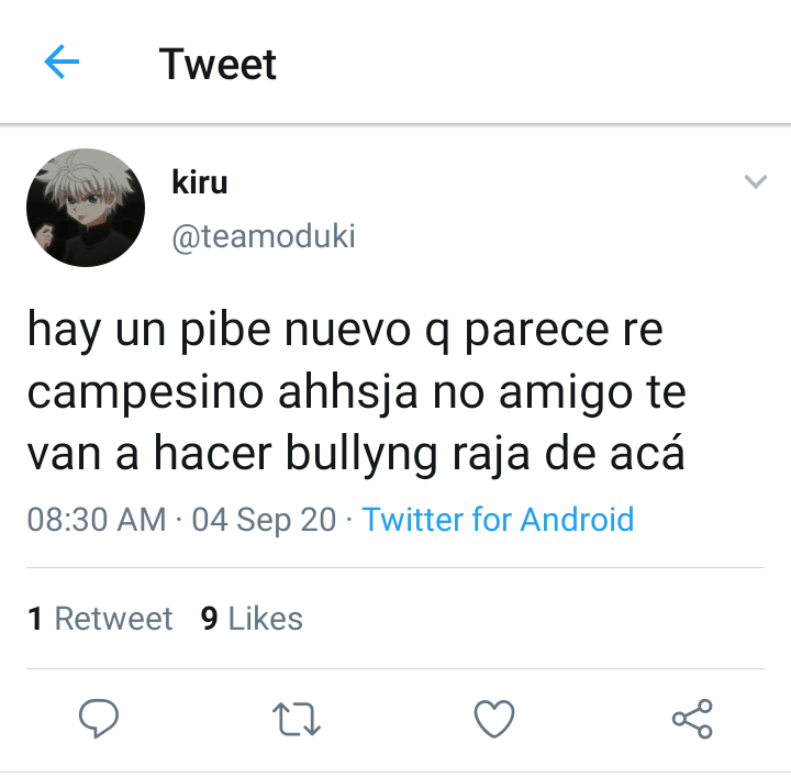 cuntiessism's tweet photo. au hxh / killugon

donde gon se cambia de escuela y conoce a killua, un chico medio emo fanático de duki https://t.co/uW1Y3XMn57