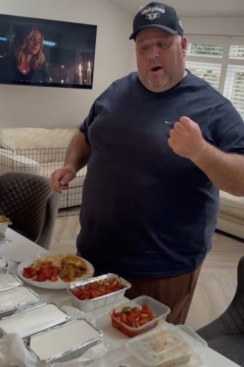 Kasper Schmeichel spotted post match in the No.7 restaurant