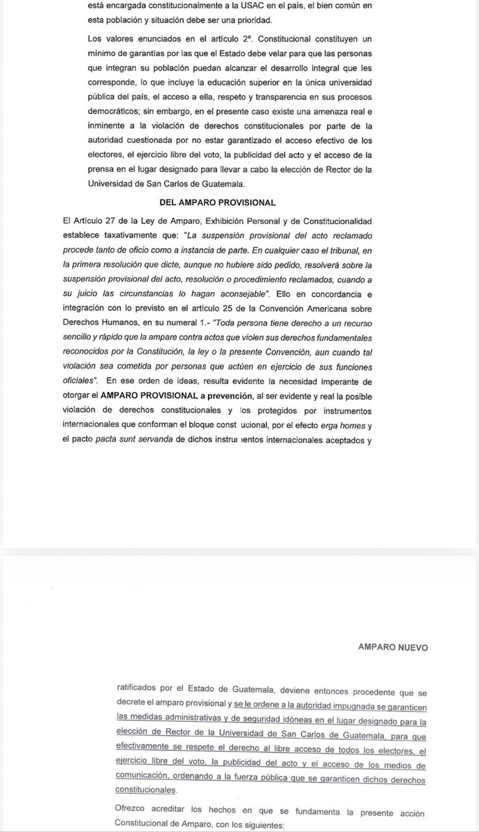 EmisorasUnidas's tweet photo. #AHORA La diputada Sonia Gutiérrez presentó una acción de amparo ante la CC para evitar la opacidad en el proceso electoral de rector en el Consejo Superior Universitario de la USAC. Vía Winston Cano https://t.co/DDi4QdmrIt