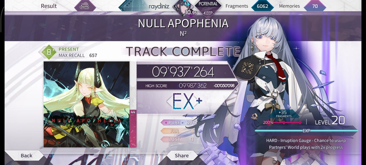 RabaneteRay's tweet photo. Será sempre icônica #arcaea https://t.co/vbnSFkQMXF