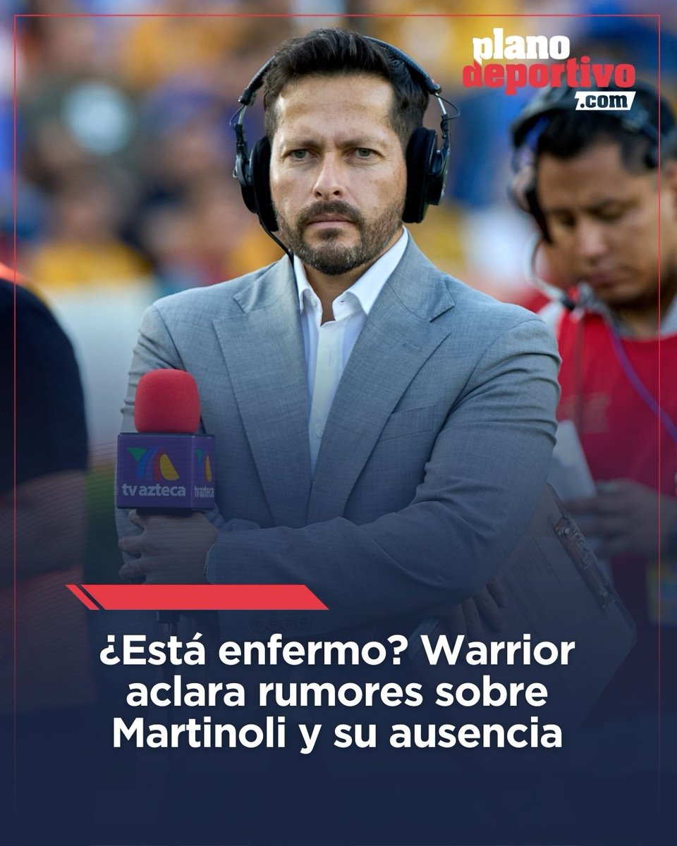 ¿Qué pasa con Christian Martinoli? 🤔🎙️ La ausencia del narrador estrella de TV Azteca encendió las alarmas, pero su "escudero", Carlos "Warrior" Guerrero, rompe el silencio para aclarar los rumores sobre su salud. 🏥❌

¿Está enfermo o es solo un descanso necesario? Descubre la
