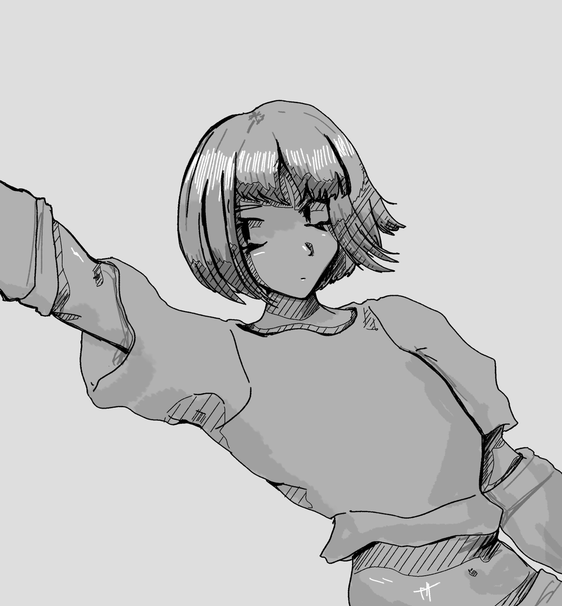 CEEEERNO's tweet photo. #art 
#anime
#monochrome https://t.co/torABNFvAt
