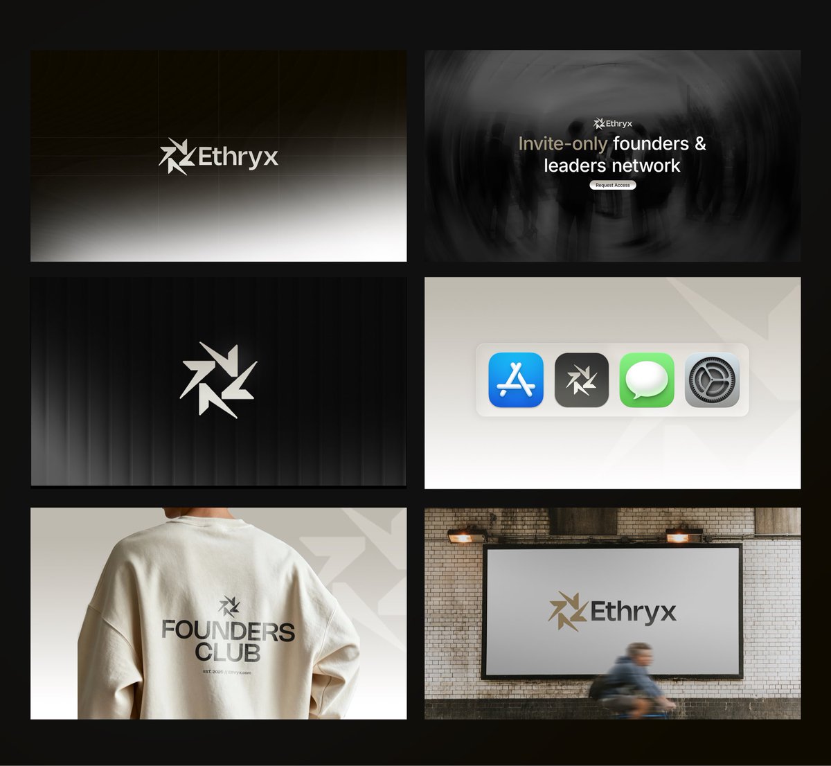 SageLabz's tweet photo. Branding Showcase // Ethryx

A private holding company powering various creative ventures and invitation-only networking experiences

Get in touch — https://t.co/CD1PMsV3lc https://t.co/wtNzhoOxcQ