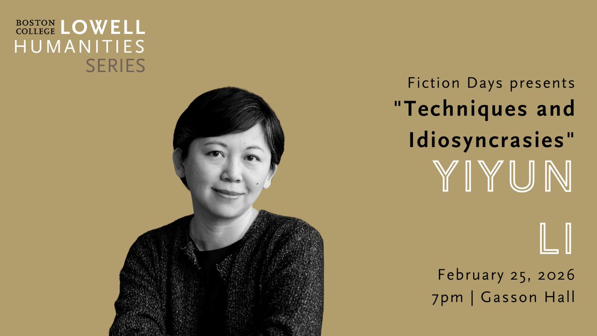 BC Lowell Humanities Series tweet media