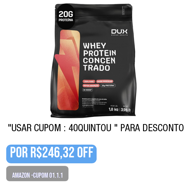.
🛒 Compre aqui 👉🏽 amazon.com.br/gp/product/B09…
.
💥🌟PRECINHO DA AMAZON-Cupom-01.1.2 Whey Protein Concentrado Sem Sabor Refil 1.8kg – Contribui Para o Ganho Muscular Hipertrofia – Dux Human Health
.
Use o cupom: 40QUINTOU  (na tela de pagamento)
.
😱 por R$246,32
.
.
💢 PROMOÇÃO O…