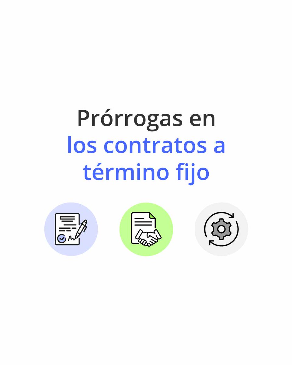 actualicese's tweet photo. #Infografía | 🔴 La ley de reforma laboral establece dos modalidades de prórroga en los contratos a término fijo tras la Ley 2466 de 2025 🤔

💻 Clic para profundizar en este tema 👉 https://t.co/dVHOQaAnvI https://t.co/JiMyUj3tX1