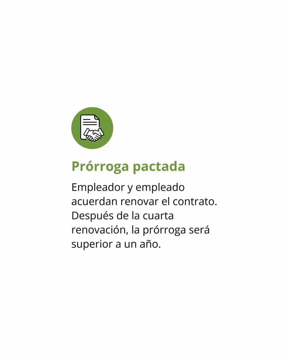 actualicese's tweet photo. #Infografía | 🔴 La ley de reforma laboral establece dos modalidades de prórroga en los contratos a término fijo tras la Ley 2466 de 2025 🤔

💻 Clic para profundizar en este tema 👉 https://t.co/dVHOQaAnvI https://t.co/JiMyUj3tX1