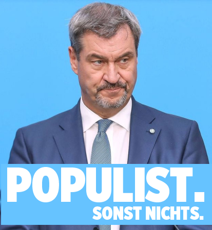 #Söder sagt, die Grünen hätten einen "Söder-Komplex".
Im Ernst jetzt mal: <a href="/Markus_Soeder/">Markus Söder</a>  hat einen "Grünen-Komplex". Seit #Habeck ihn so komplett mit Fakten einkassiert hat, heult er sich doch jede Nacht in den Schlaf. Wir finden dich peinlich, mehr nicht. #Populist