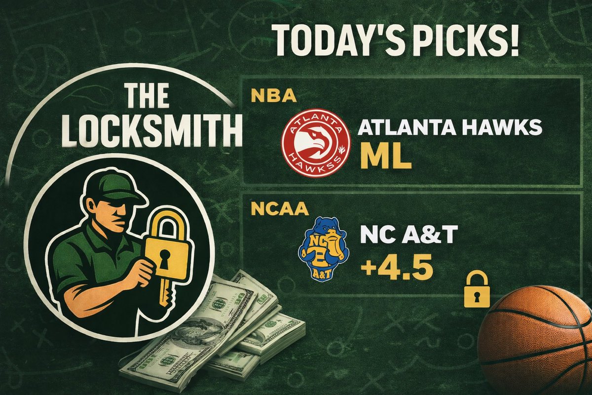 locksmithbets01's tweet photo. NBA back 

Tonight’s picks let’s ride. 

#NBA #NCAAB https://t.co/6Xv6KUCWUl