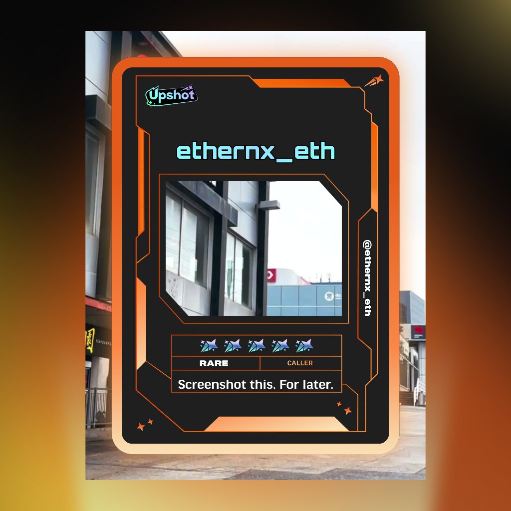 ethernx_eth's tweet photo. Just ripped my Predictor Card!

Ready to claim instant cash prizes, free packs and more.

Welcome to Prediction Play on @upshot_cards

Your turn
https://t.co/ql94dQTq2R https://t.co/0PfcaqCs10