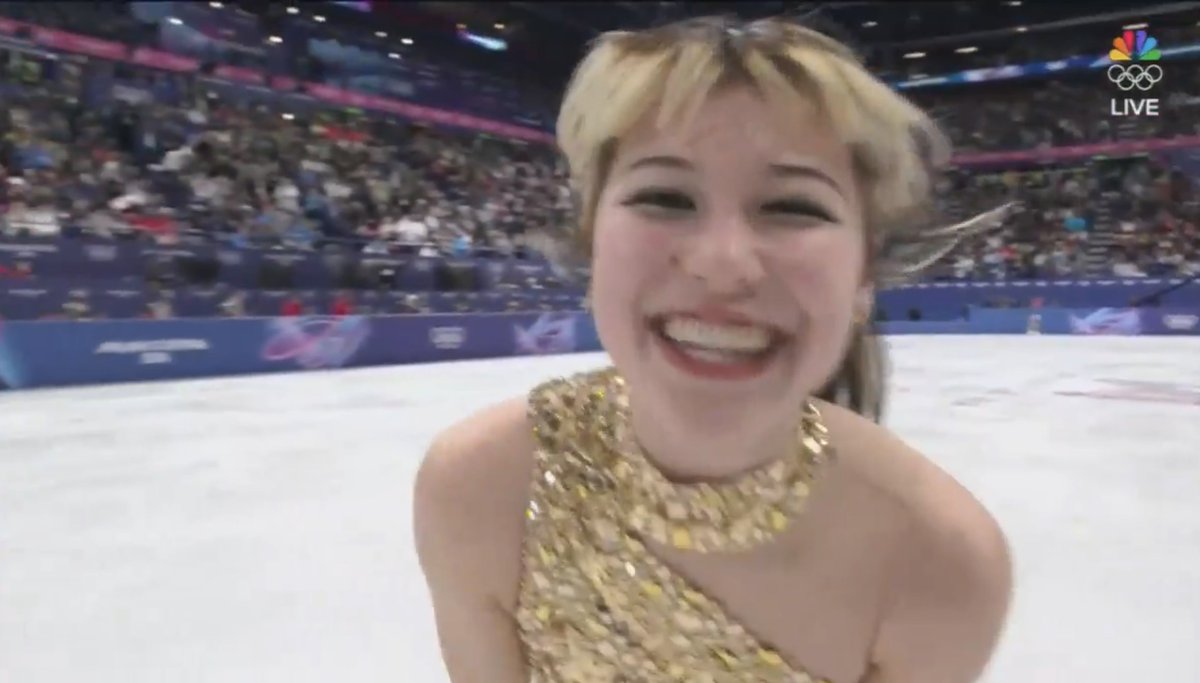 Joy is a competitive super power.

Alysa Liu retired from figure skating at 16.
She was tired of not not having fun, tired of being consumed by her sport.

She came back two years later with a new goal: to have as much fun on the ice as possible. And now she’s an Olympic gold