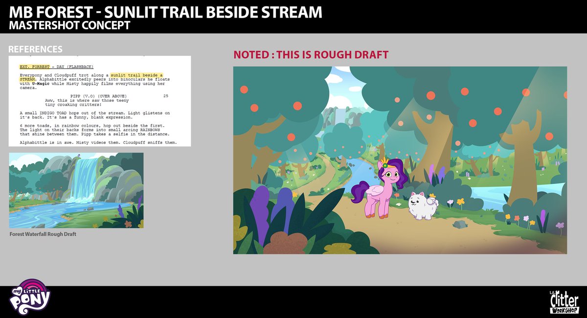 MLPG524092021's tweet photo. Concept arts of TYT episode "Swing and a Misty" part 7/final.
#mylittlepony #mlpg5 #mlptellyourtale #mlptyt #pipppetals #cloudpuff #concept #conceptart #mlpofficial #leak https://t.co/9sTmk3DeYW