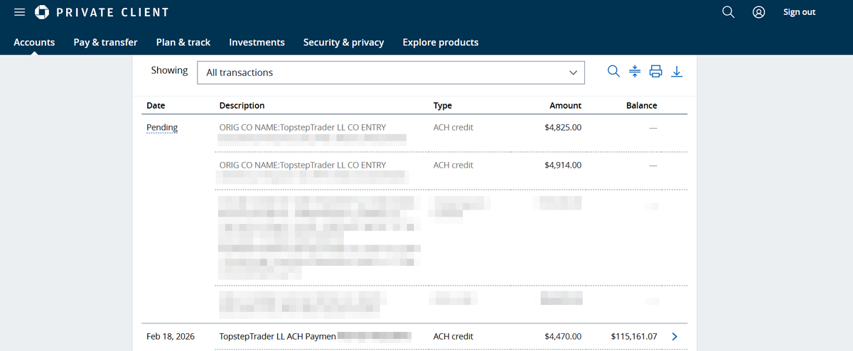 TradePsychopath's tweet photo. I know people have been hating on @Topstep and @MichaelPatak recently, but they just gave me a $14k payout with no issues. I even put in the wrong ACH info on accident and their support got it sorted out within the same hour (Shoutout to Alex from TS Support). https://t.co/jZPFS8u4nQ