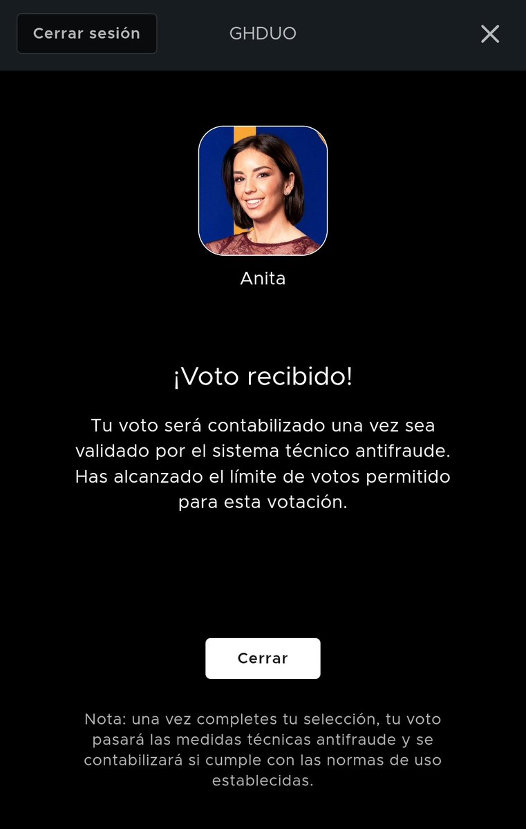 #GHDúoGala7 Anita  fuera por favor💪