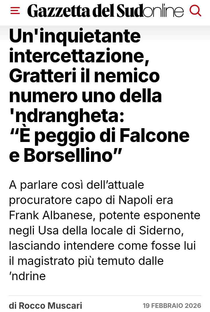 Un'inquietante intercettazione fa capire che cosa voterà e farà votare la 'Ndrangheta.
Gratteri come sempre aveva ragione...