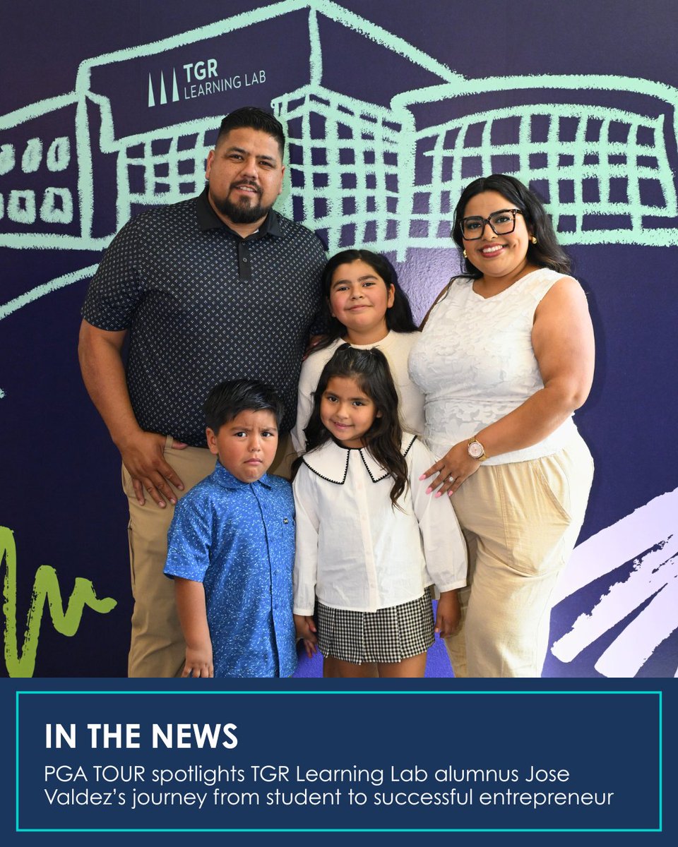TGRFound's tweet photo. @PGATOUR spotlights TGR Learning Lab alumnus Jose Valdez’s journey from student to entrepreneur.

For 30 years, presented by EY US, we’ve created access and opportunity for students who deserve it most.

Read more by @helen_pgatour: https://t.co/3SzUUqHvoF https://t.co/4ISegNmQGq