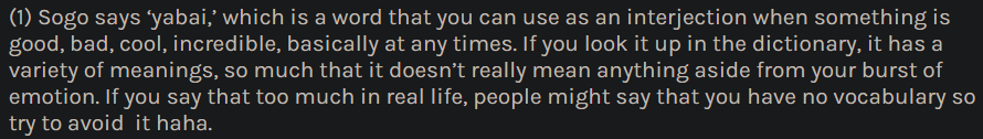 Theres like 50 more examples of Sougo using the same language Tamaki does but love