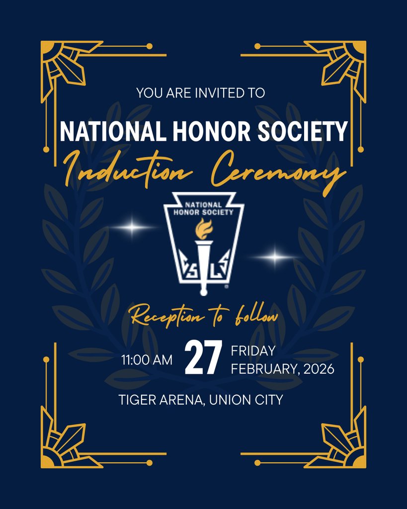 UC__Tigers's tweet photo. We would like to invite the community to the National Honor Society Induction Ceremony. We hope to see you there! https://t.co/NVGChx9hUT