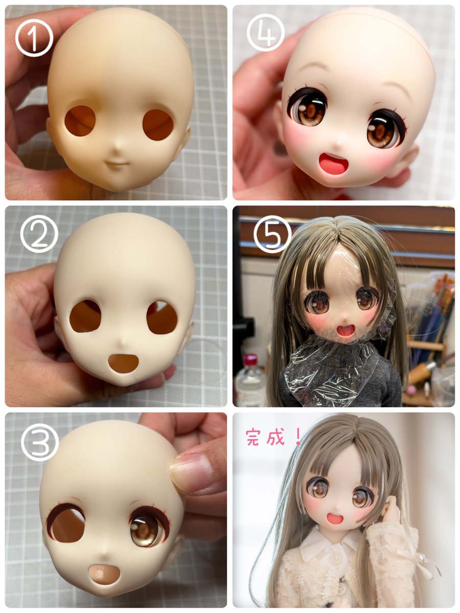 めちゃくちゃ愛着湧く！
 #自分でメイクしたドールはいいぞ