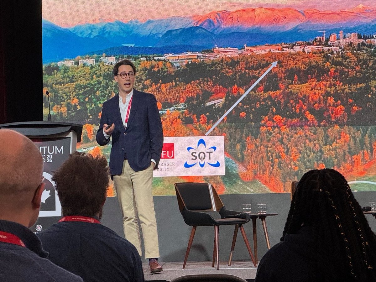 DanHigginbottom's tweet photo. Delighted to present the recent work of our Silicon Quantum Technology lab at SFU at the Quantum Days conference in Victoria, BC today. https://t.co/pMATOIG7Ox
