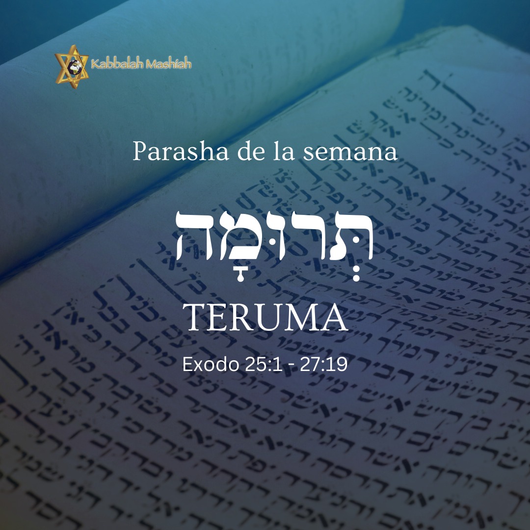 KabbalahMashiah's tweet photo. La Parasha de esta semana es: TERUMA. 

"Antes de bajar las Almas, D-ios las hace jurar que van a entregarse al estudio de los secretos del Cielo, pero al encarnarse en este Mundo, olvidan el Juramento y se dedican a otras cosas ajenas a su proyecto de Vida, activando Rigor en el Mundo."     

Secreto nº 438, Parasha Teruma, del libro "La Kabbalah de la Vuelta al Edén - Tomo 2", Albert Gozlan.  

- En el siguiente enlace encontrarán las clases con las enseñanzas del Zohar sobre esta Parasha: https://t.co/iask7h48aT

  - Todos los libros del Maestro Albert Gozlan en nuestra tienda online:  
https://t.co/2PlVJeXtEN

¡Shabbat Shalom! 

Equipo de Kabbalah Mashiah
