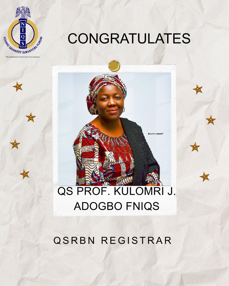 NIQS YOUNG QUANTITY SURVEYORS FORUM tweet media