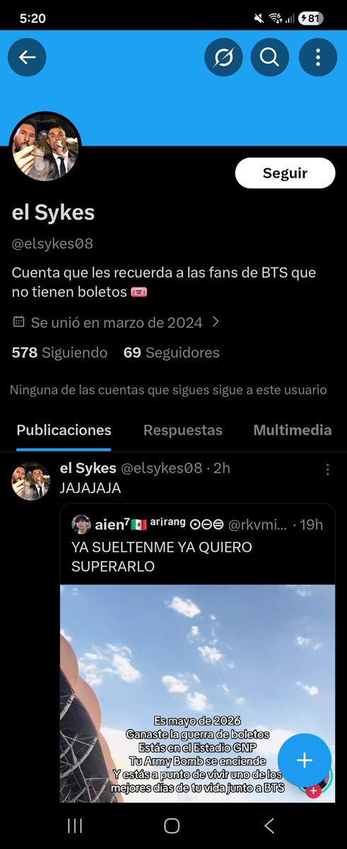 Yo no hago esto y ni siquiera me importa pero parece que alguien le parecemos muy importante en verdad solo dije quien este hablando lo iba a subir al rato lo borro por que no es importante solo un fan de army que aveces  avisa por que esta muy al pendiente de nosotr@s
