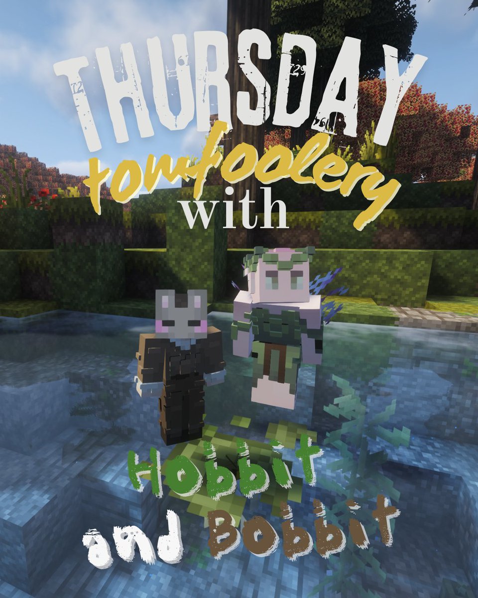 Going live on Youtube and Twitch with <a href="/Floral_Oddity/">FloralOddity</a>  We're playing a Hobbit mod pack for #TomfooleryThursdays #moddedminecraft #hobbit