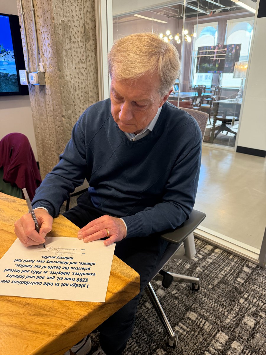 Not only will I NEVER take money from Big Oil — we've also beaten them at the ballot box and helped raise over $28 billion for jobs, schools, and infrastructure.