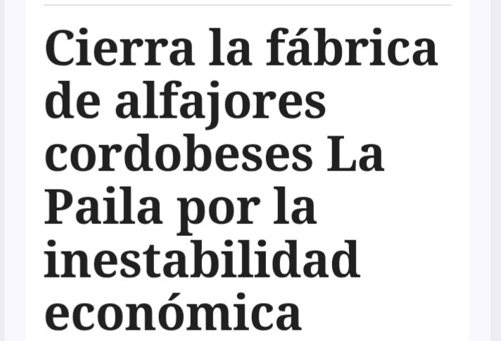 #UnPaisParalizado
<a href="/DiputadosAR/">Diputados Argentina</a> 
<a href="/MartinLlaryora/">Martín Llaryora</a>
¿Van a indemnizar a las y los trabajadores con dulce de leche?