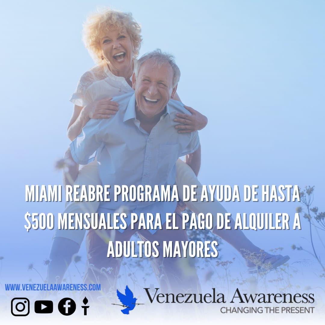 🚨¡REAPERTURA DEL PROGRAMA DE ASISTENCIA!🚨

La Ciudad de Miami anuncio la reapertura de su Programa de Asistencia para el Alquiler de Personas Mayores. Esta iniciativa busca apoyar a nuestros adultos mayores en la obtención de vivienda asequible. venezuelaawareness.com/2026/02/miami-…