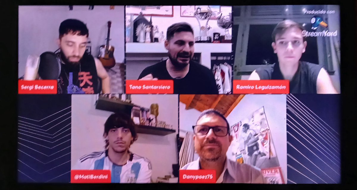 Saludos <a href="/TanoSantarsiero/">Tano Santarsiero</a> ,#Comodoro presente! <a href="/SergiBecerra/">Sergi Becerra</a> Crack, <a href="/RamiLeguizamon/">®🇦🇹</a> tiene alta cara de sádico,<a href="/DanyPaez1975/">Dany Paez</a> es un Dandy!
Capo el Dany Garnero de invitado
Volvieron las sesiones de pandemia a <a href="/SintoniaMok/">📻 Sintonía Monumental🎙</a> 
travestis enanos para todos