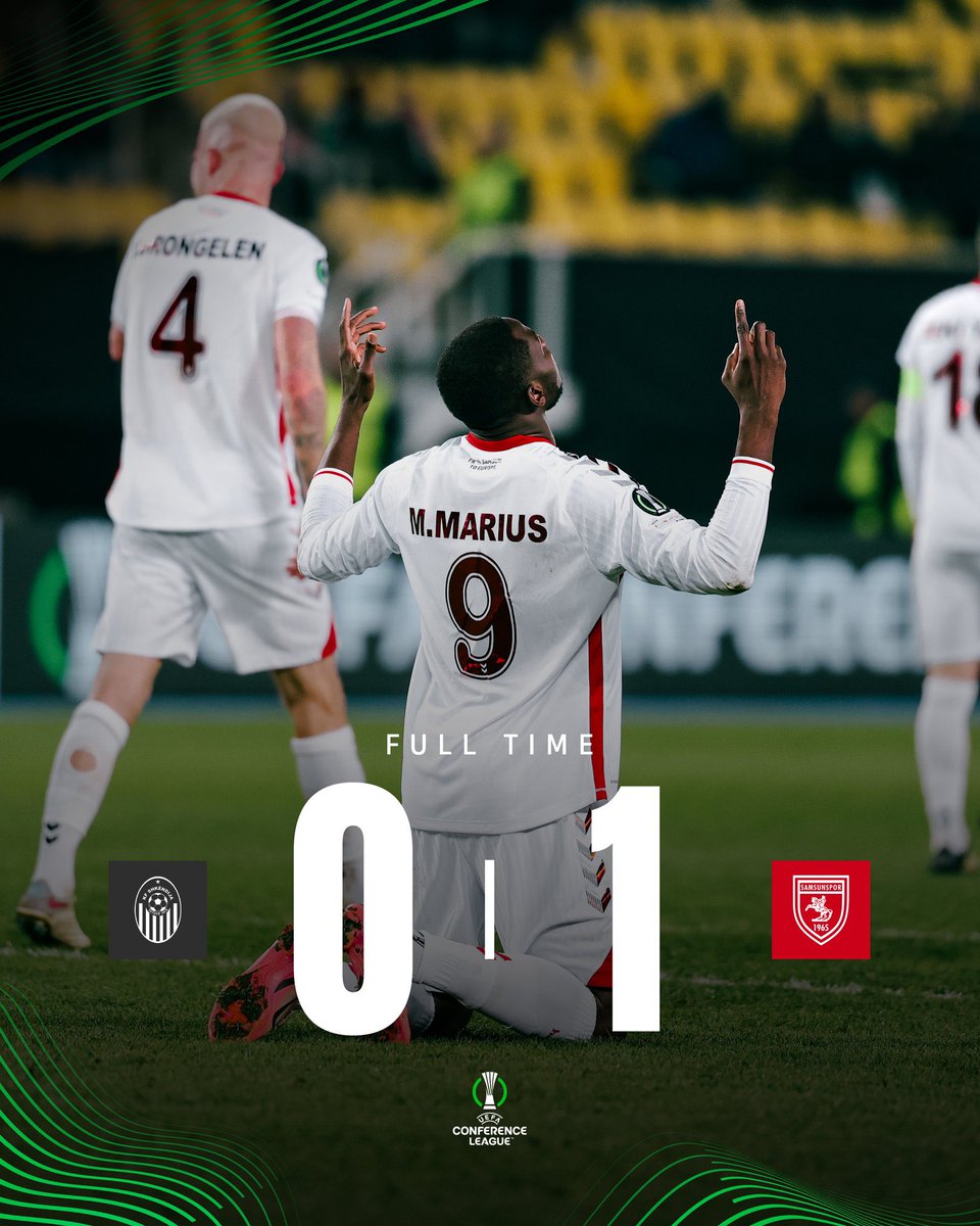 UEFA Konferans Ligi Play-Off turu ilk maçından galip ayrılan temsilcimiz <a href="/Samsunspor/">Samsunspor 🇹🇷</a>'u tebrik ediyor, rövanş müsabakasında başarılar diliyorum. #Samsunspor
