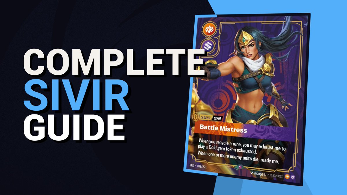 You asked for it, I am a man of the people so here it is
Sivir guide is out 
If you want to learn how to pilot the Boomerang Mommy

link in the comments &amp; bio

Latest techs  
+In-depth explanations of the deck  
+Match up guides against relevant legends  
+Good Vibes  
+Boomerang