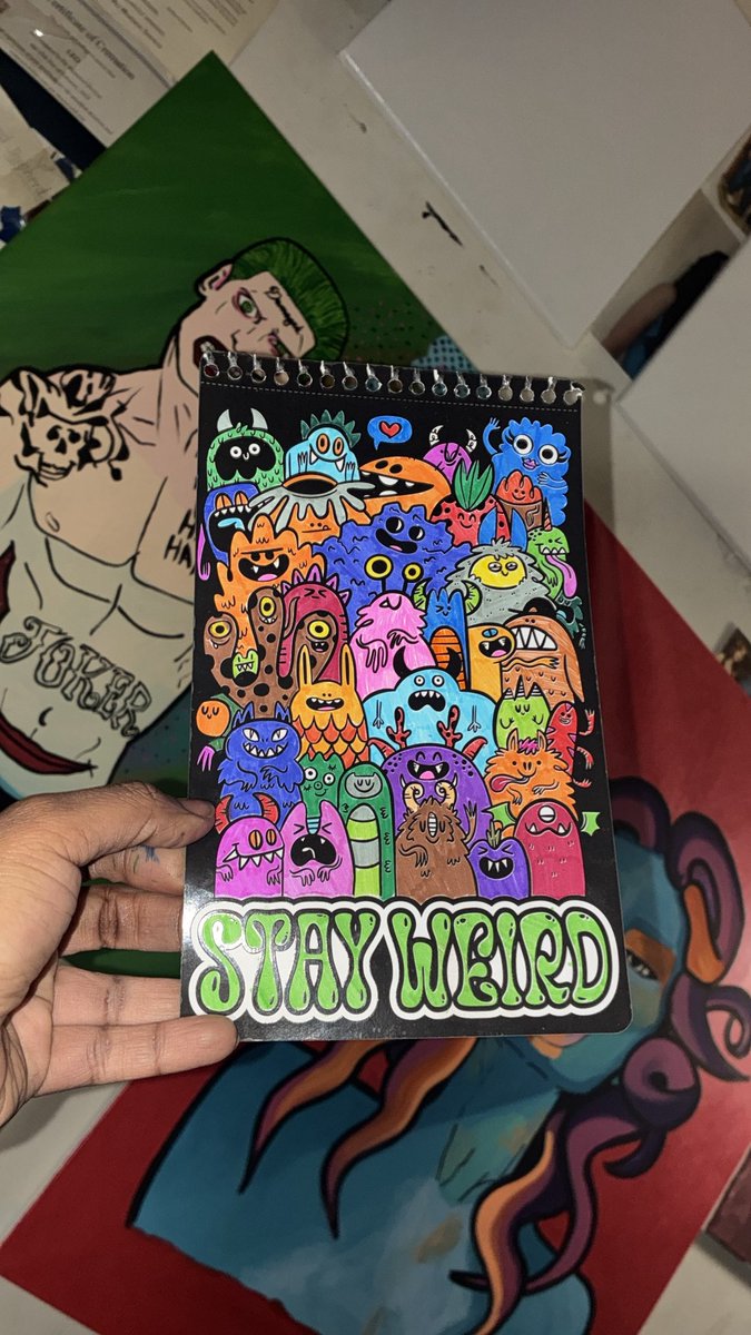92sturdy's tweet photo. Ghouls and Goblins 😝😍🥰 STAY WEIRD #FYP #ARTIST #COLORQUEEN #colorartist #createdtocreate https://t.co/9TjiKlN13x