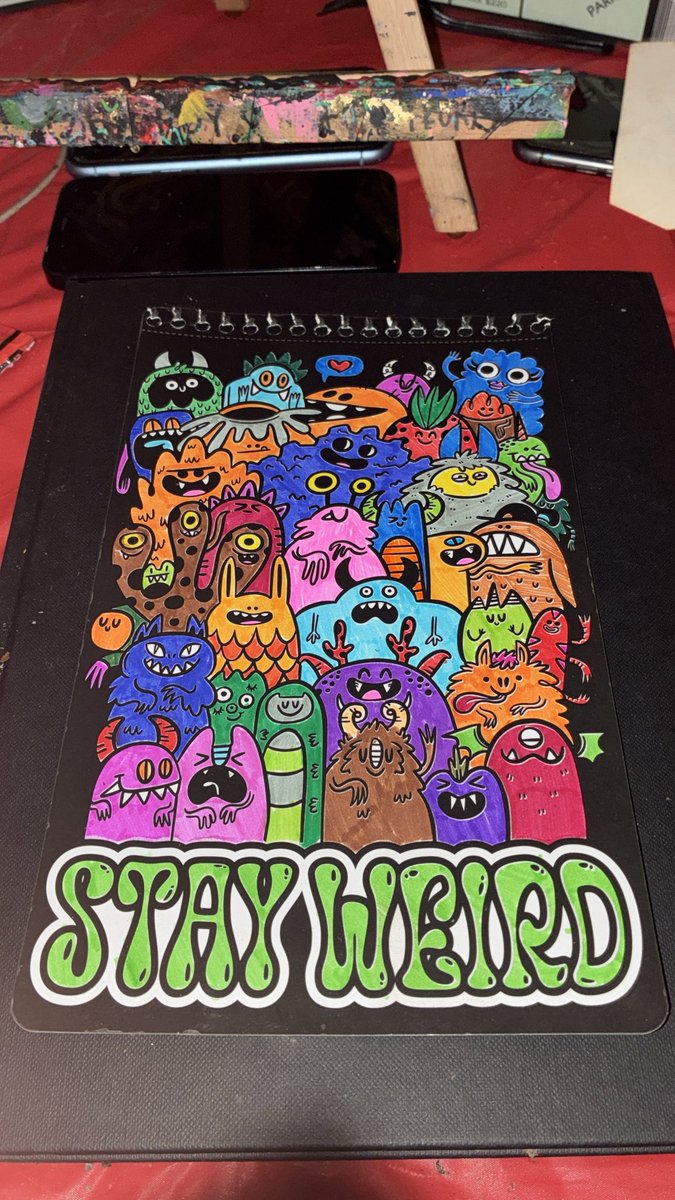 92sturdy's tweet photo. Ghouls and Goblins 😝😍🥰 STAY WEIRD #FYP #ARTIST #COLORQUEEN #colorartist #createdtocreate https://t.co/9TjiKlN13x