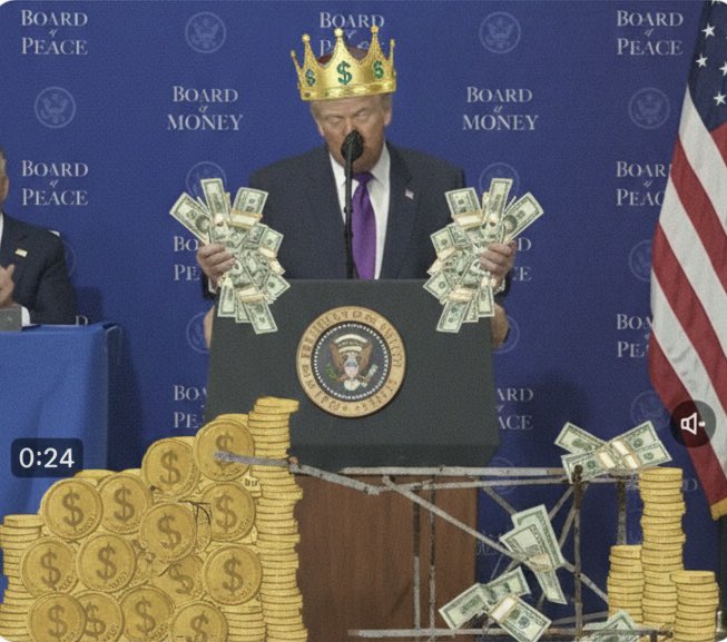 <a href="/RpsAgainstTrump/">Republicans against Trump</a> Calling it a 'Board of Peace' while pocketing $10B is the most Trump thing I’ve ever heard. It’s not even a hidden scam anymore, it’s just a subscription service for the Presidency. And you guys are still asking 'where is Congress' like they aren't all in on the same payroll.