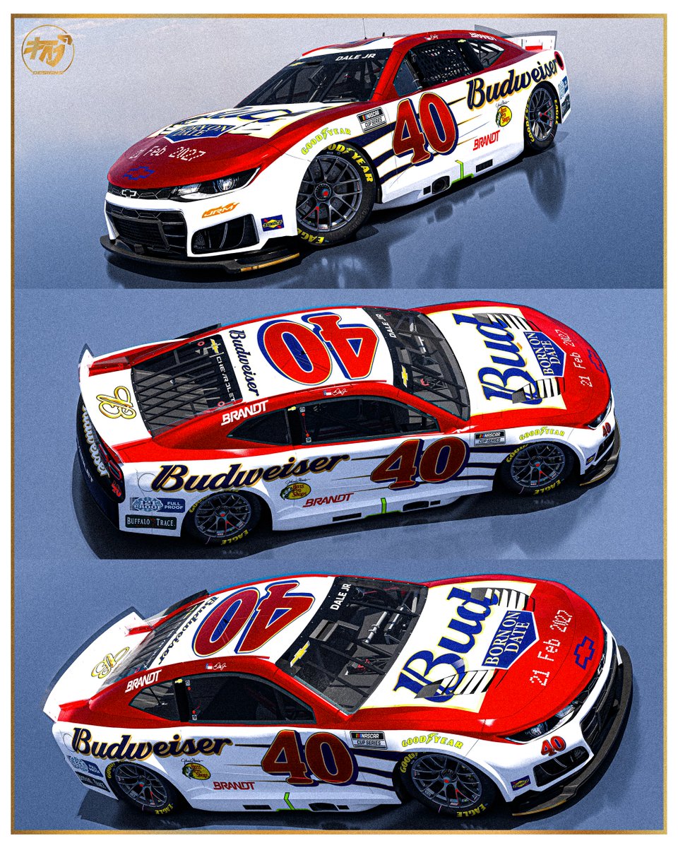 paj_designs's tweet photo. I know that @DaleJr shut down the rumours very quickly, but it was still super fun to make these regardless. Happy daydreaming yall.
@BassProShops @budweiserusa @JRMotorsports concepts.
#dalejr #basspro #budweiser #jrmotorsports #graphicdesign https://t.co/3knljeYrco