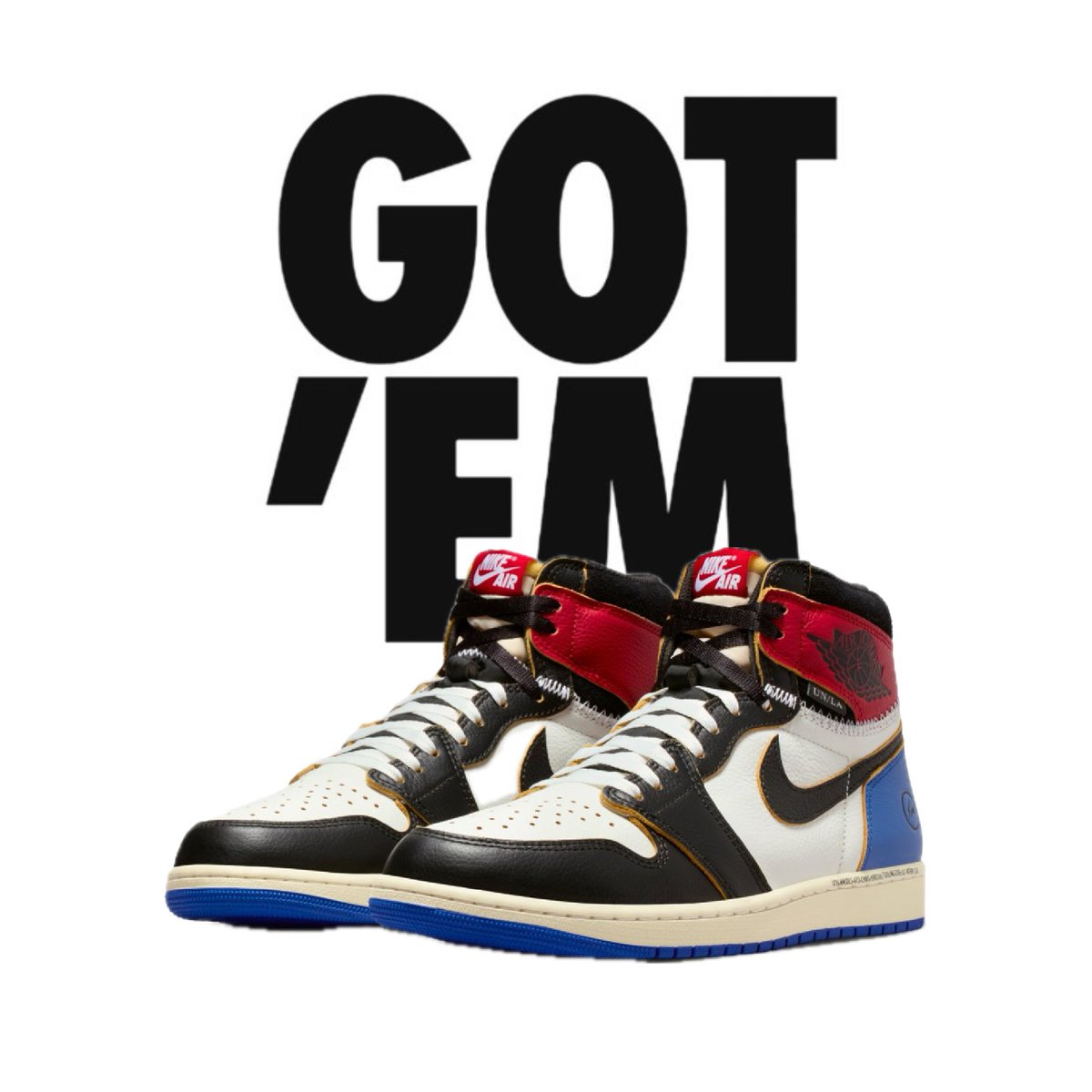 🙏RP FOR GOOD LUCK🙏
UNION × Fragment  × Nike Air Jordan 1

一人でも多くのフォロワーさんが当選しますように！
リポストして運を引き寄せろ！