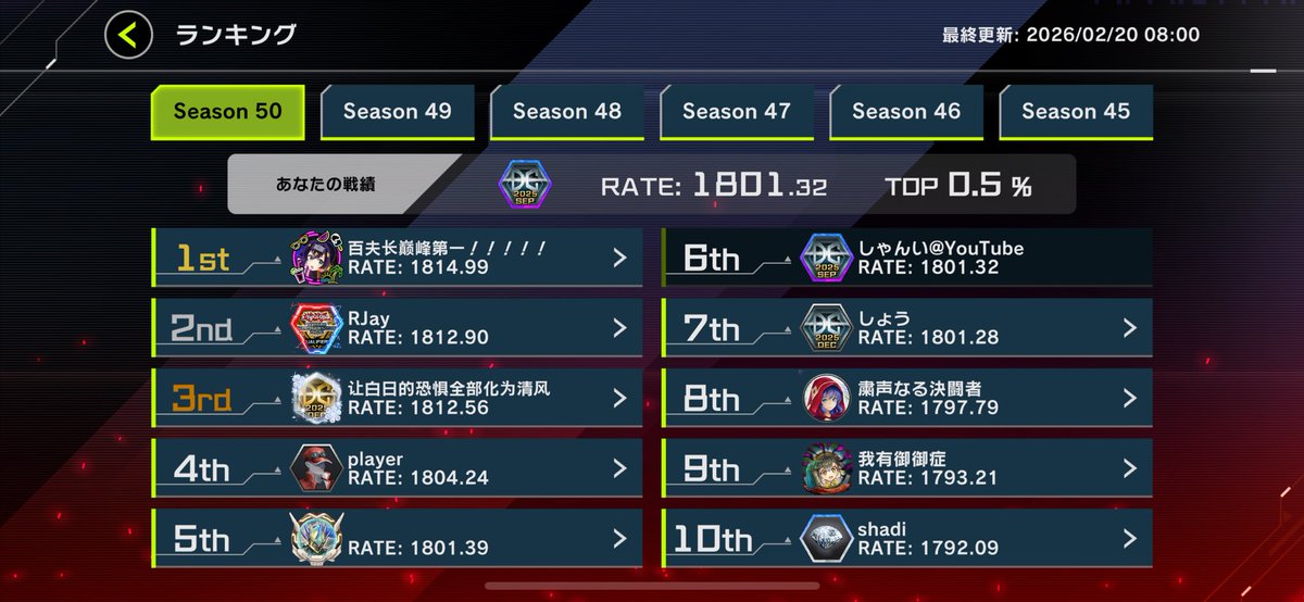 イグニスターM∀LICEで レート1800&TOP 10‼️ 色々試したけど、無限