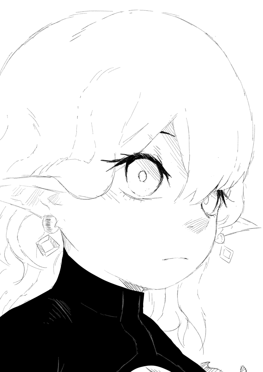nini_does_art's tweet photo. Rough sketch of Kina Lillet from Player https://t.co/ZQ7eMSdfrd