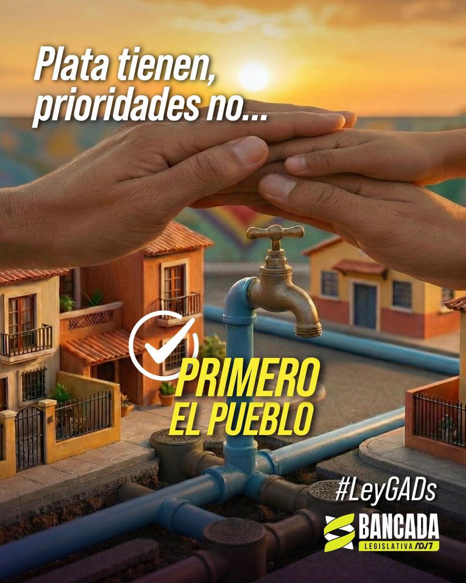 ¡Prioridad, no fiesta! En Pichincha, 2.2 millones consumen agua de baja calidad y 7 de cada 10 personas en riesgo de salud. 🚱🤢 Niños sin agua potable y millones en fiestas. 💧🎉
<a href="/BancadaADN/">Bancada ADN</a>