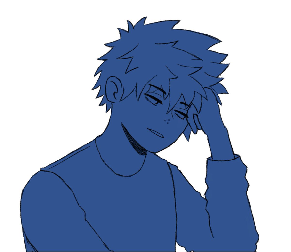 Proper art posts are currently still on hold while I’m dealing with the deepfake situation but this WIP is slowly making some progress 👀