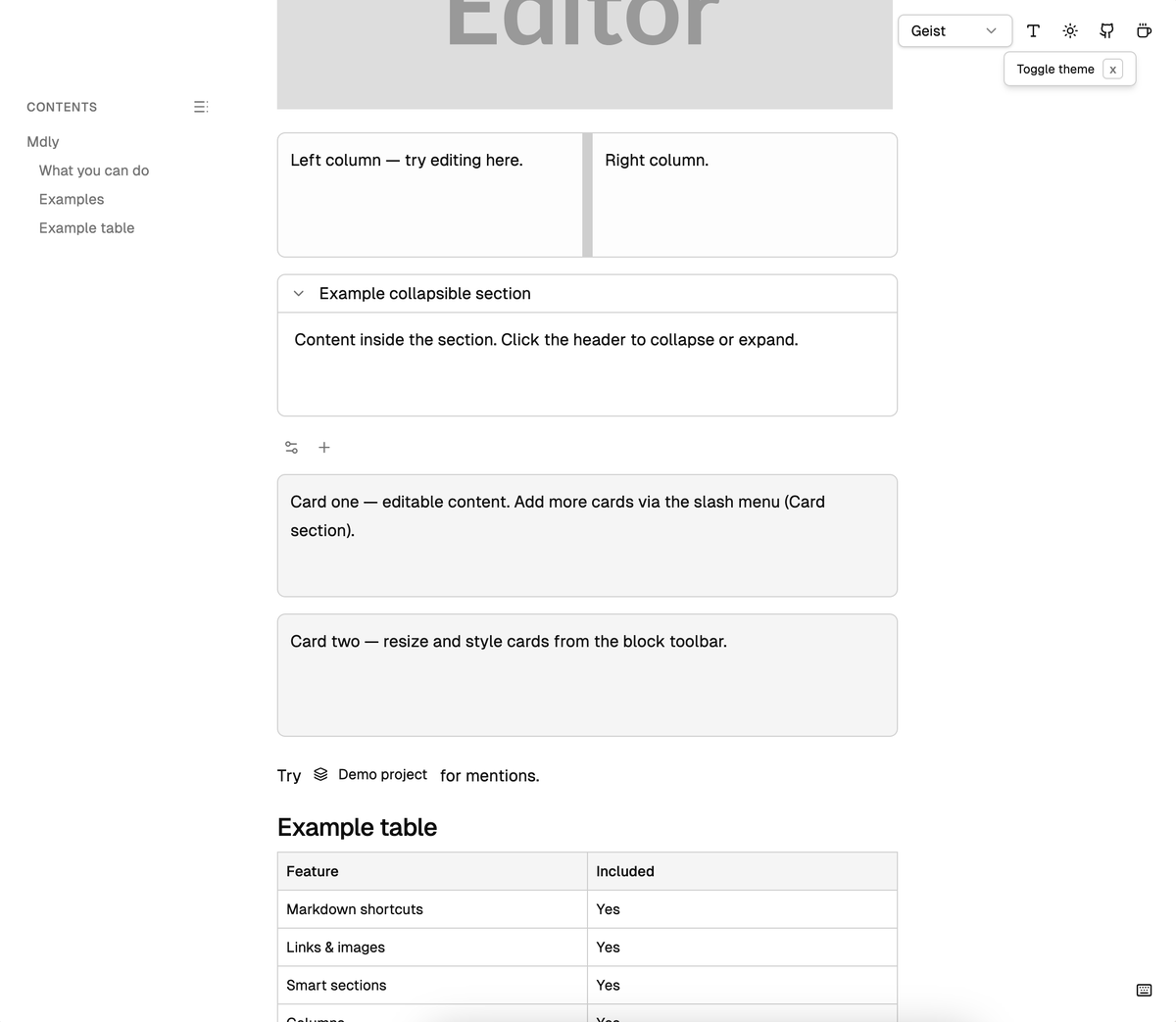 k_kfchan's tweet photo. built on shadcn + lexical and fully extensible...star if its useful :) https://t.co/lhCsr4LNtd