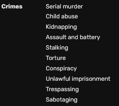weirdlynatural's tweet photo. what is everyones favorite crime of als https://t.co/05hk8xYICz