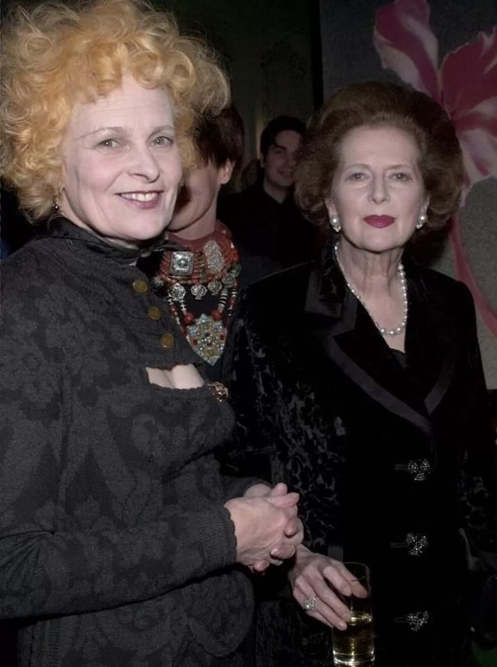 "Margaret Thatcher has always been one of the world's best-dressed people."

-Vivienne Westwood (Get a Life: The Diaries of Vivienne Westwood, 2016)